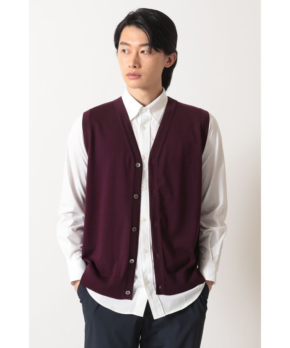 DAKS スーパーファインメリノ ニットベスト 