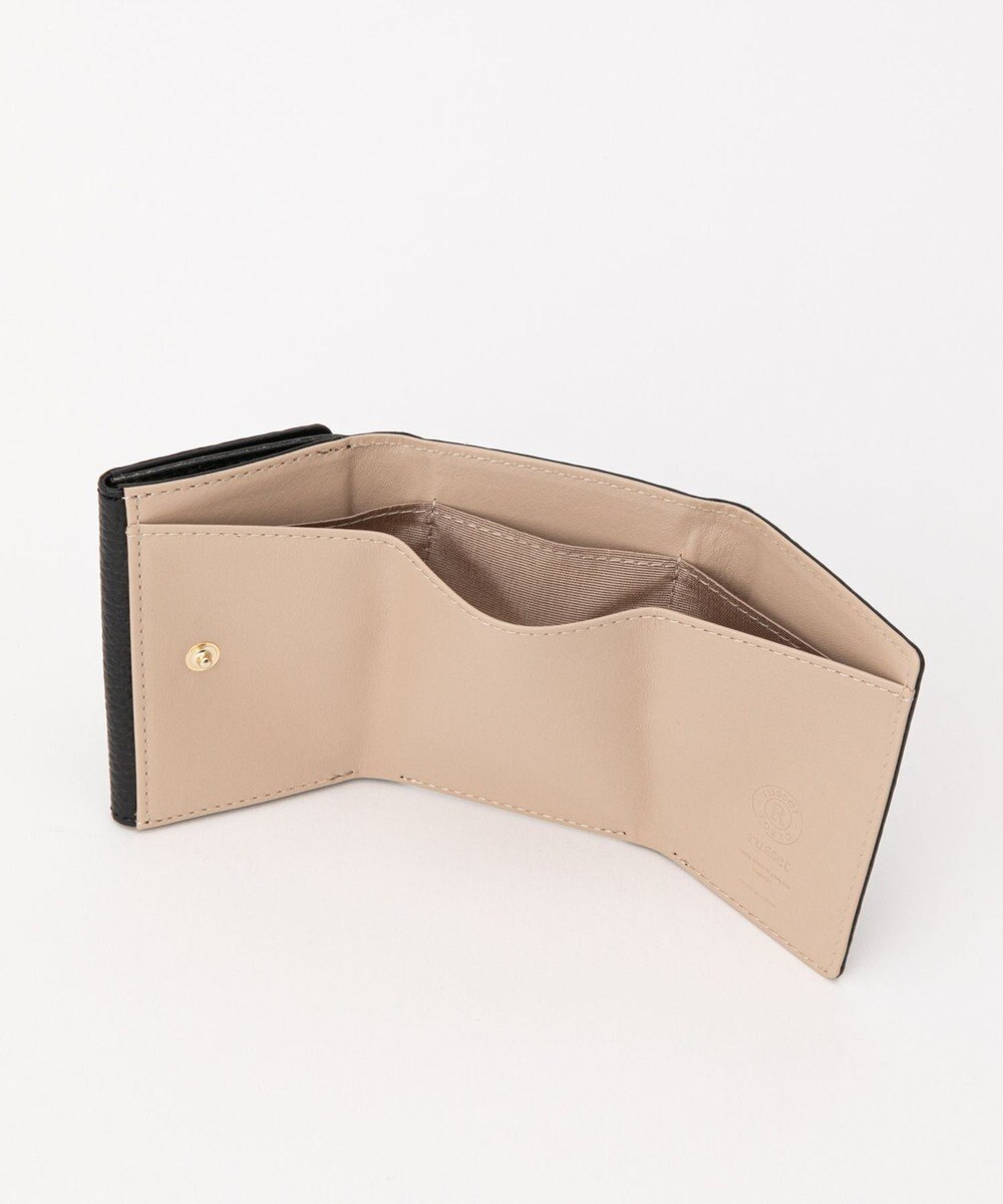 russet 《soeru》モノグラムプレート三つ折りウォレット(SO-397) 