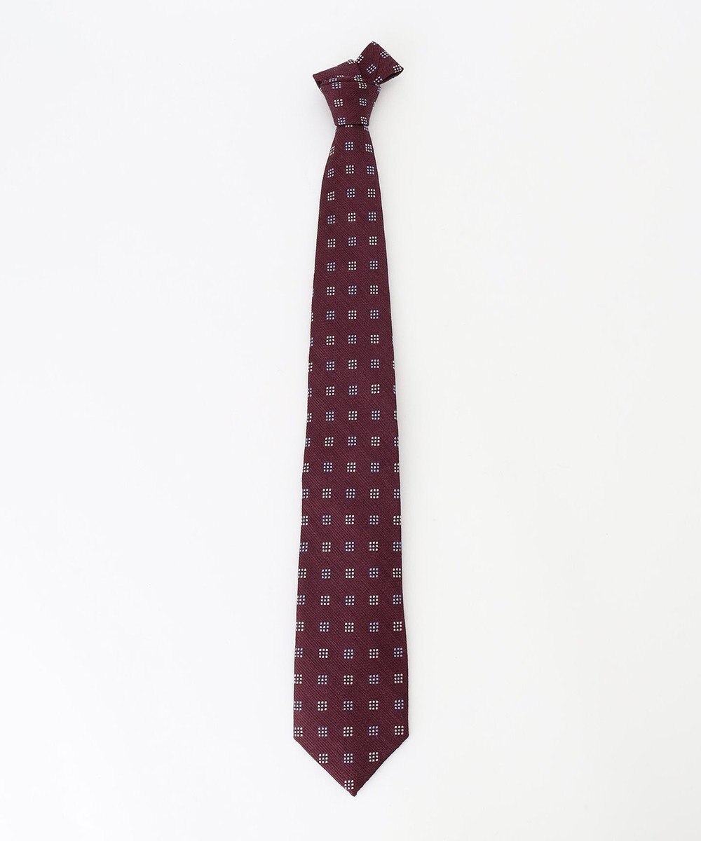 J.PRESS MEN ライトウェイトウールシルク 小紋柄ネクタイ 