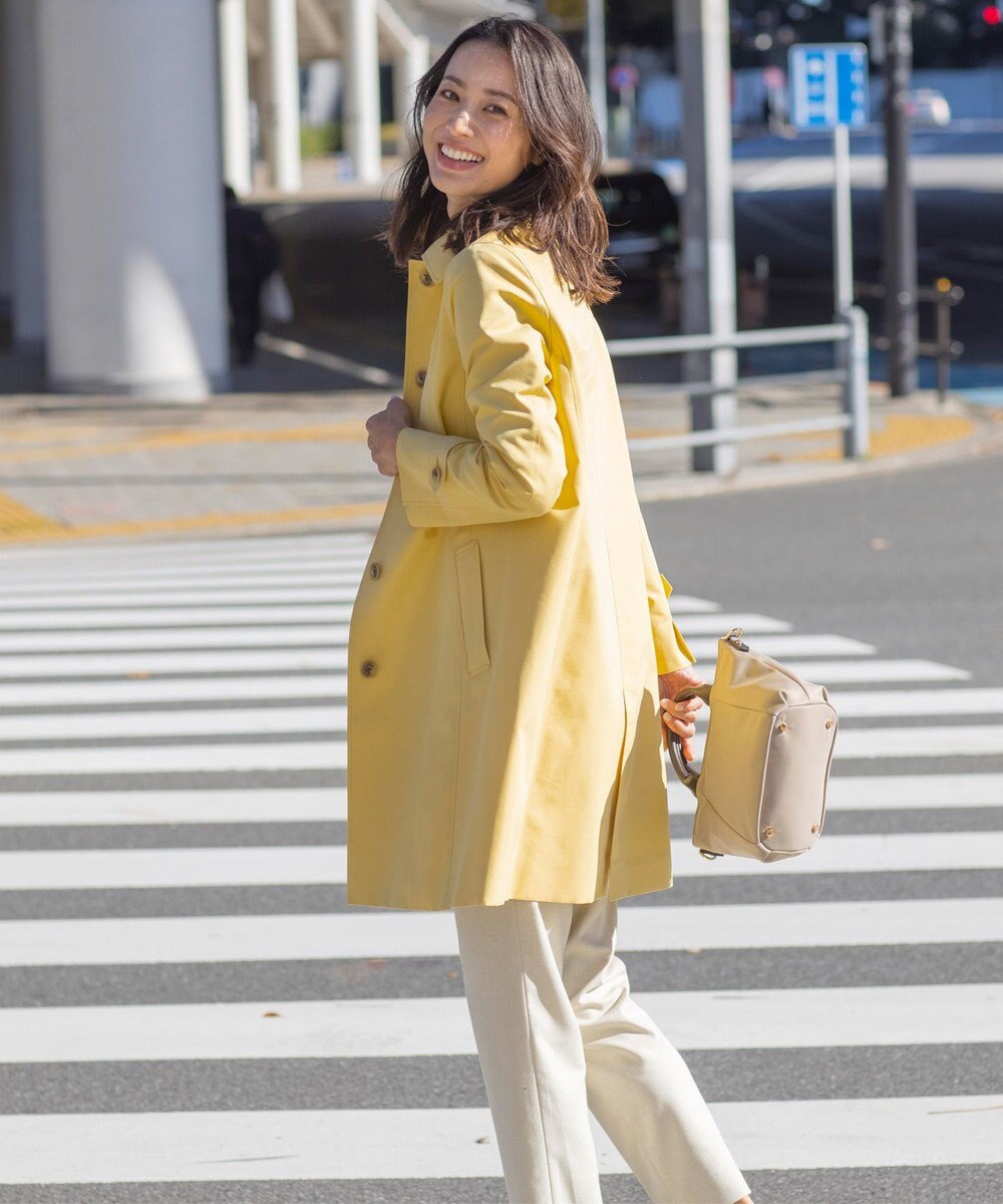 J.PRESS LADIES L 【WEB限定カラーあり・撥水】80/2 T/C ツイル ステンカラー ロングコート 