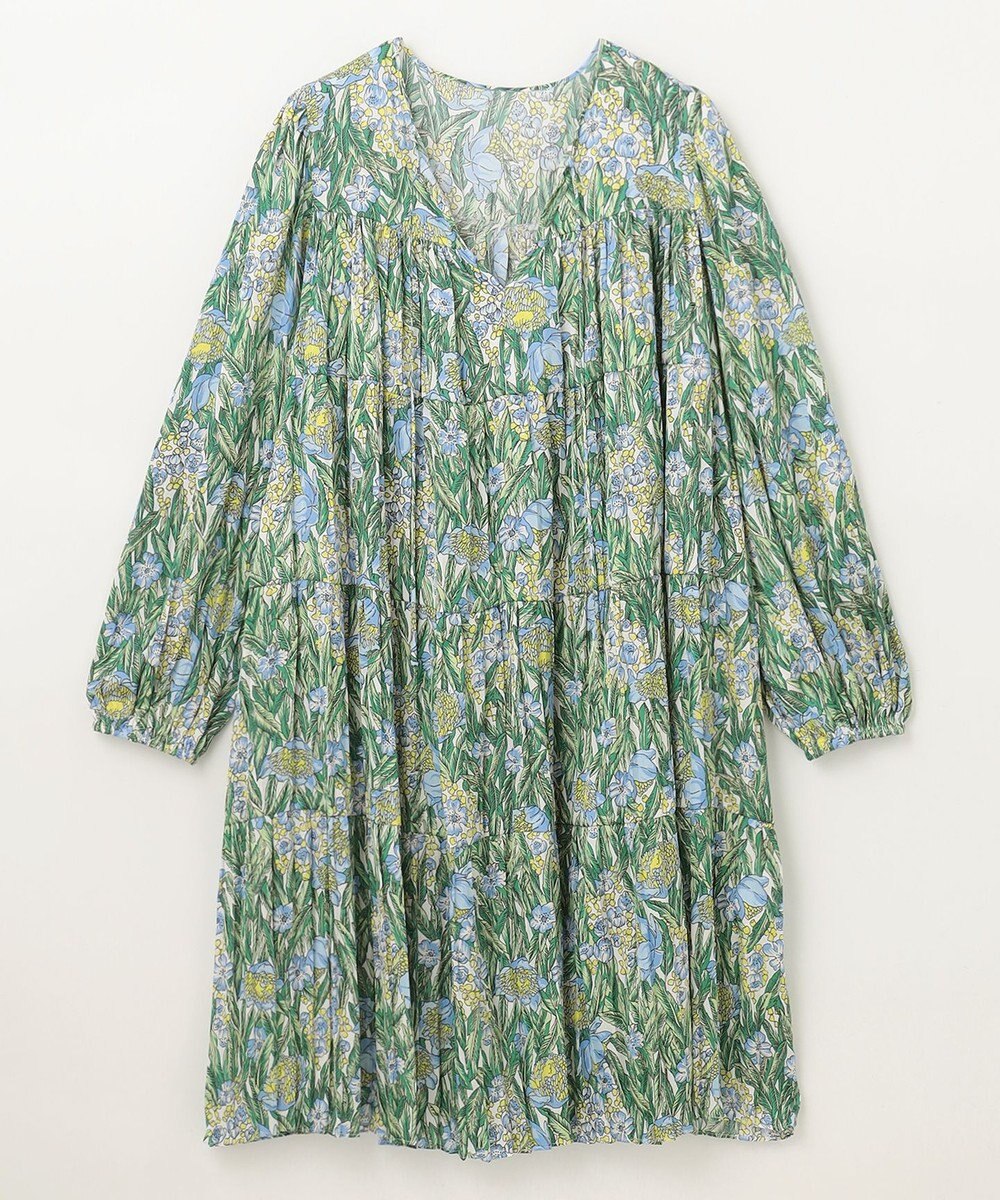 GRACE CONTINENTAL フラワープリントティアードミニワンピース 