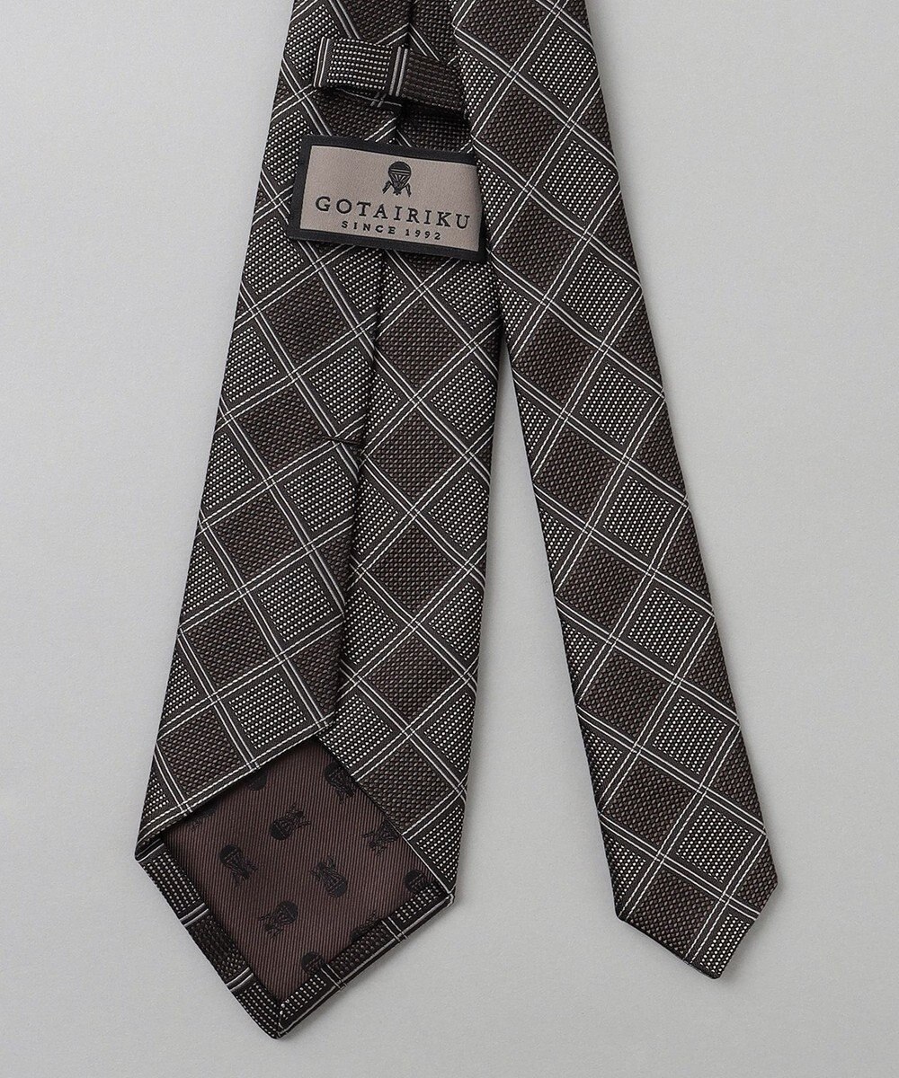 GOTAIRIKU GOTAIRIKU別注【日本製】シルク ネクタイ_格子柄 