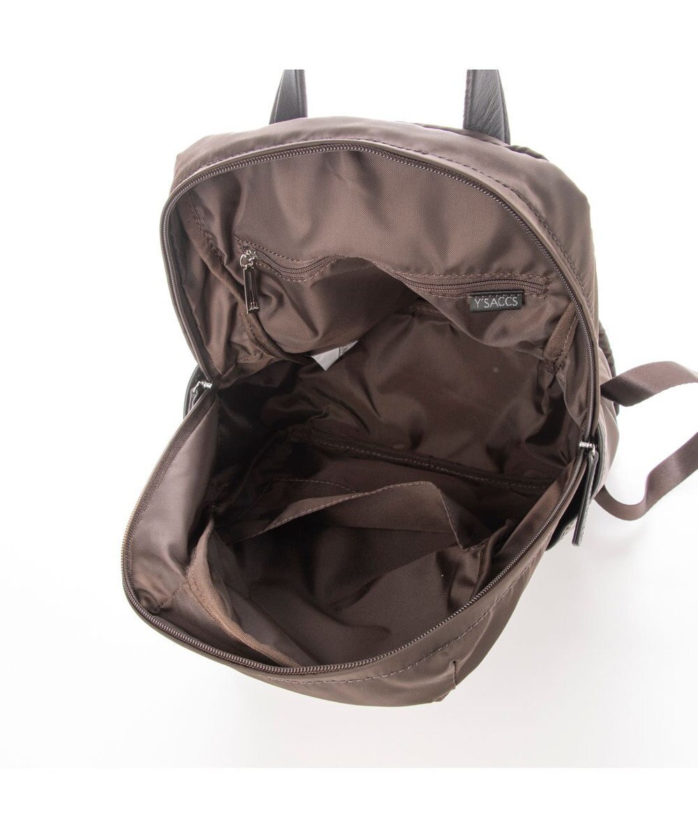 Y'SACCS NEWナイロン×レザーコンビシリーズ　前ポケットミニリュックサック 