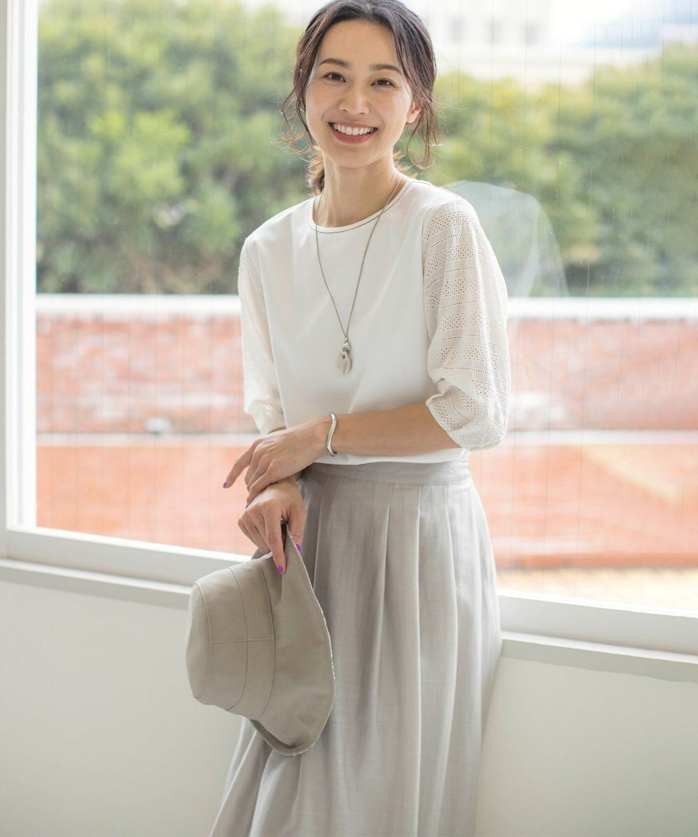 J.PRESS LADIES マーブルカーブ ネックレス 