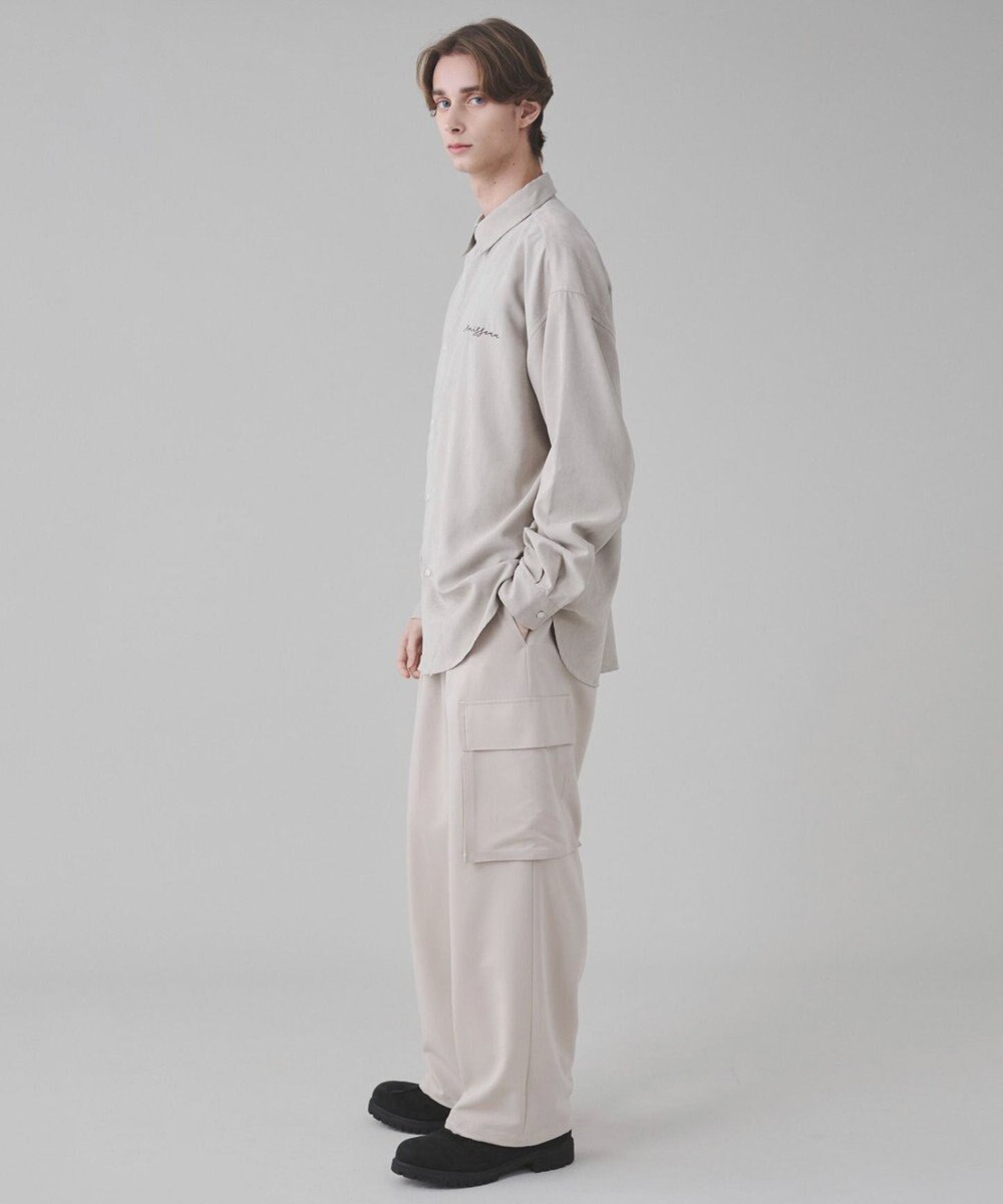 WEGO 【ユニセックス着用ITEM】フィブリルワンポイントBIGシャツ（長袖） 