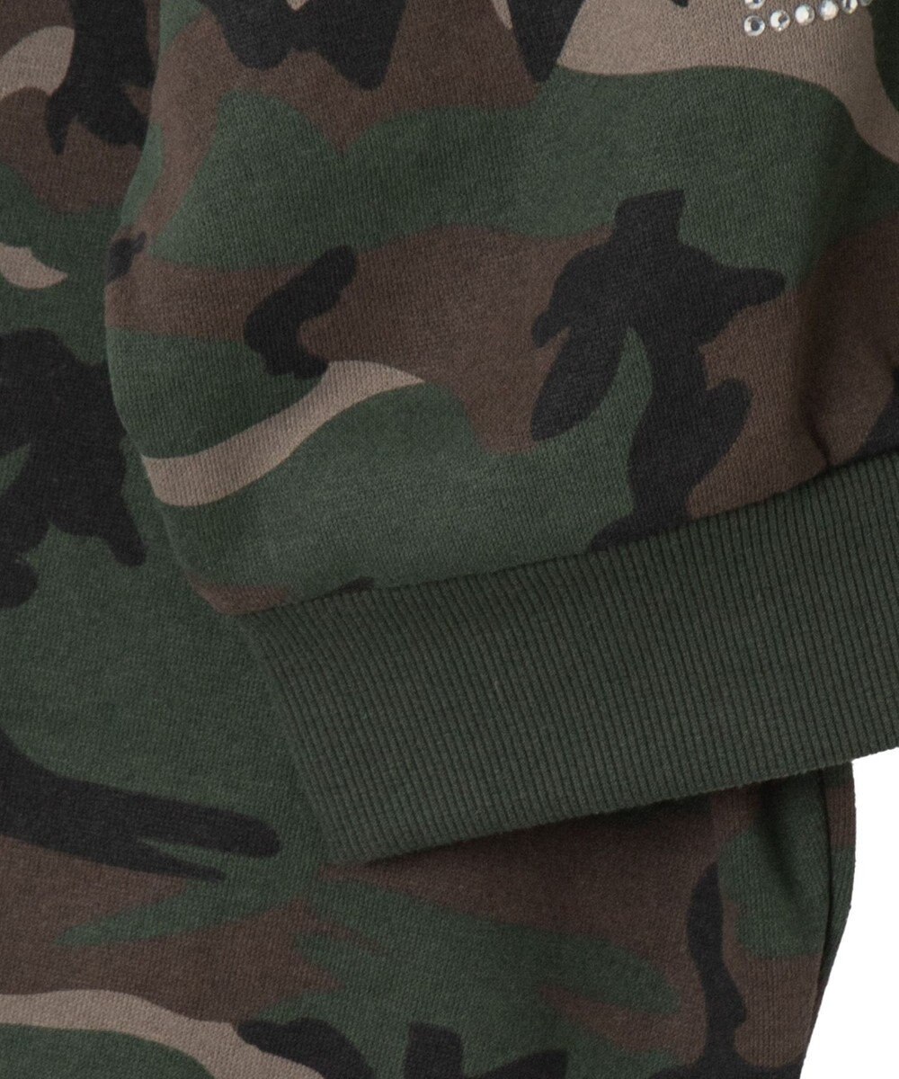 WEGO ラインストーンプルオーバースウェット 