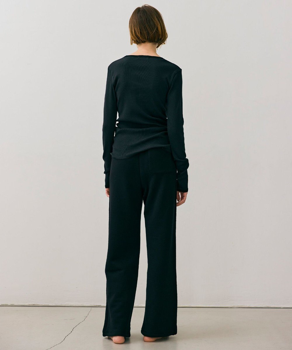 BEIGE， 【BEIGE,ecru/WEB限定・洗える】RIB TOPS /  コットンシルクロングスリーブトップス 