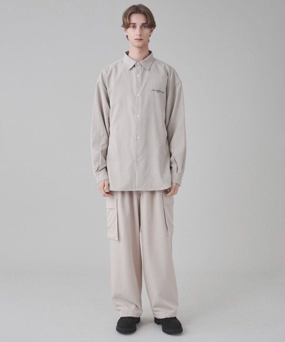 WEGO 【ユニセックス着用ITEM】フィブリルワンポイントBIGシャツ（長袖） 