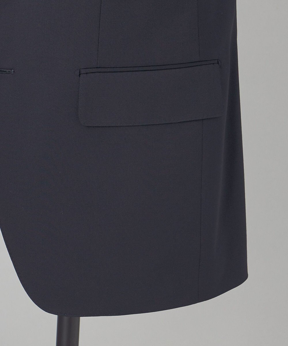 GOTAIRIKU オールシーズン対応【御幸毛織】WOOL×SOLOTEX ストレッチスーツ（ネイビー無地） 