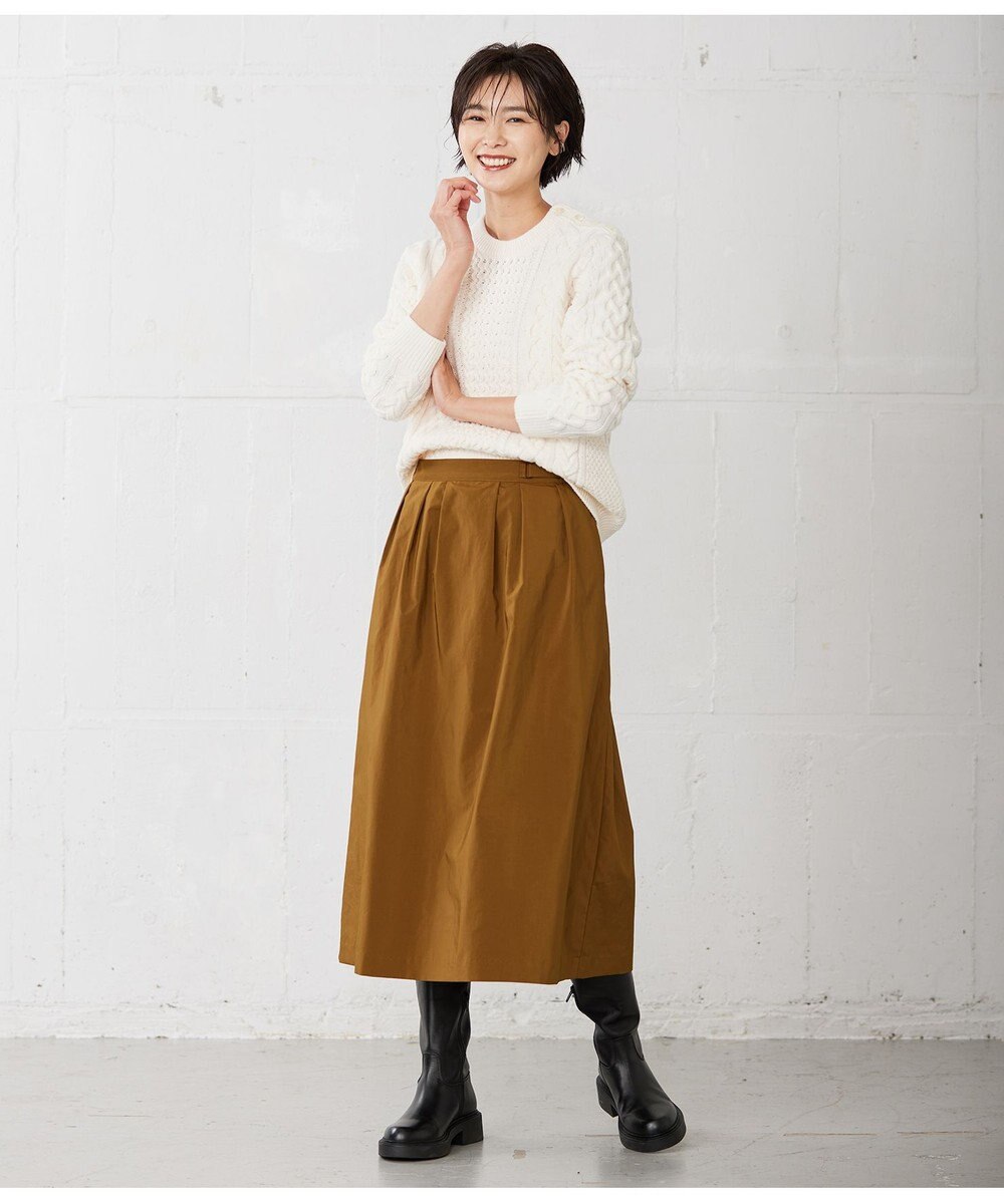 J.PRESS LADIES 【WEB限定・洗える】NEW GU フレアー ロング スカート 