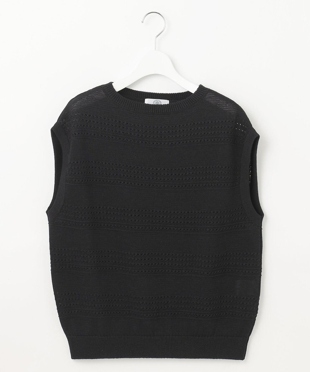 J.PRESS LADIES L 【洗える】PATTERN ニット ベスト 