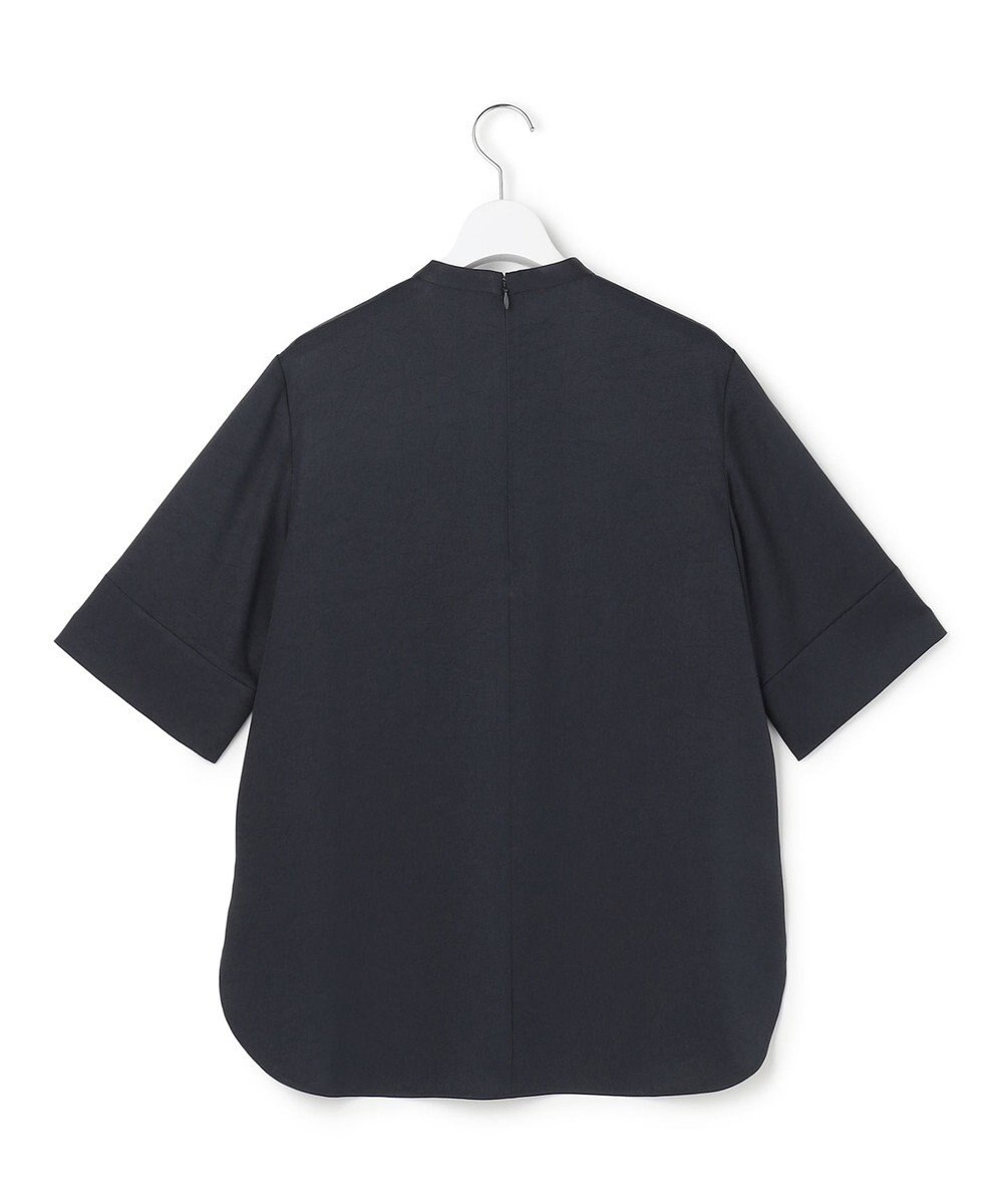 ICB 【先行予約】ストレッチシルキーツイル タイブラウス 