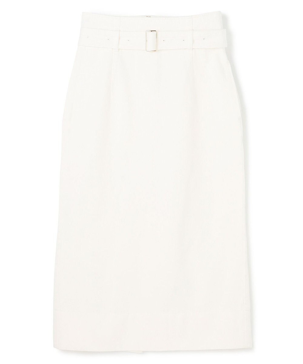 BEIGE， 【洗える・Oggi ８月号掲載】NAVIGLIO / ベルト付きハイウエストデニムスカート 