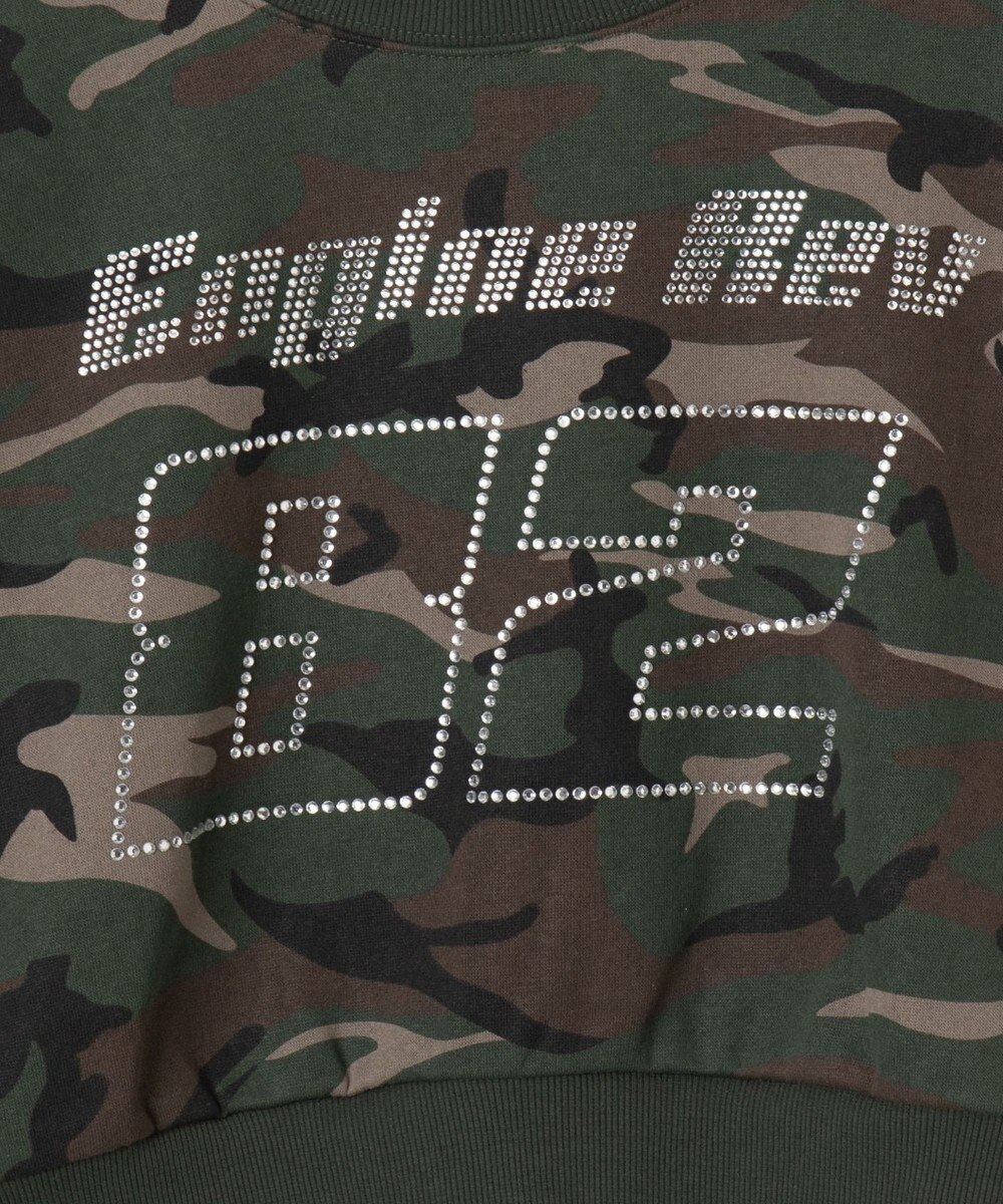 WEGO ラインストーンプルオーバースウェット 