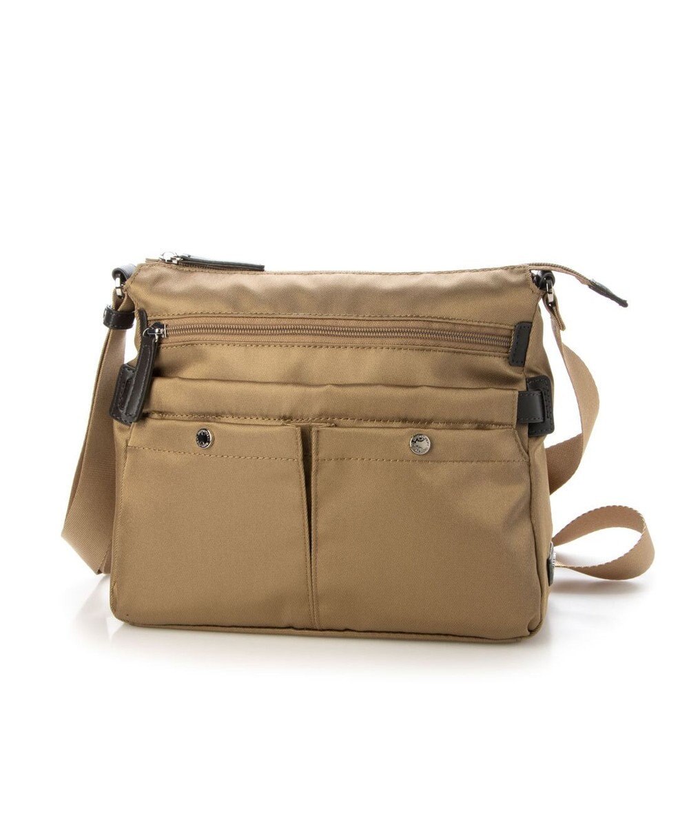 LA BAGAGERIE フロントポケット　スクエアナイロンショルダー　Sサイズ 