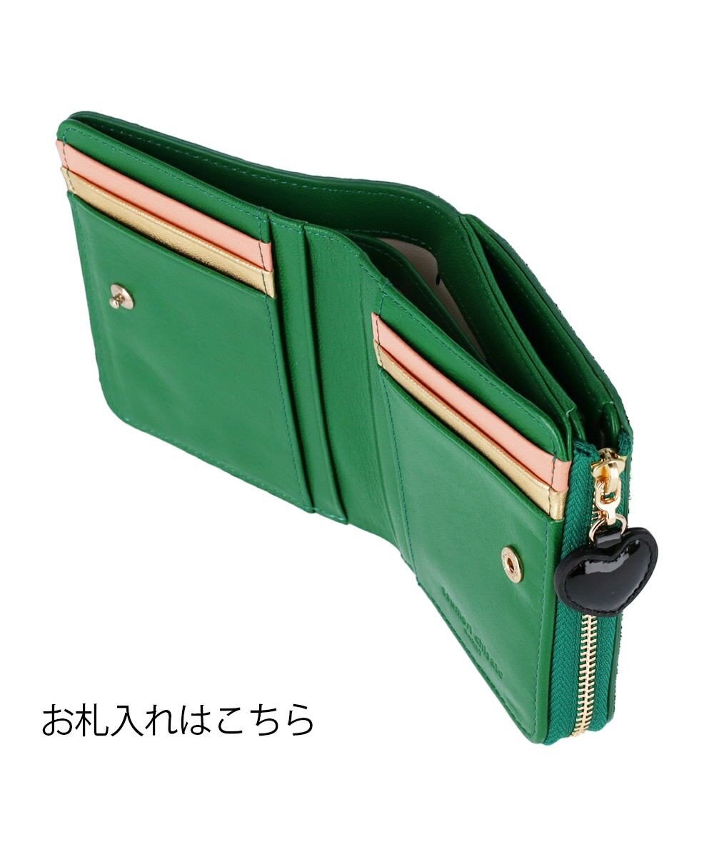 tsumori chisato CARRY つぶつぶドットプリント 2つ折り財布 ミニ財布 