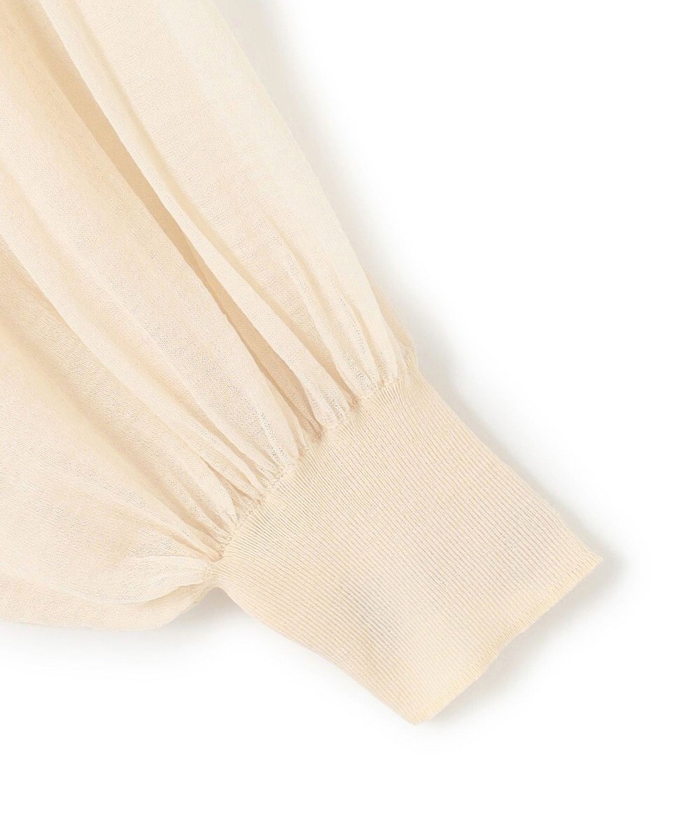 23区 【洗える】シアーギャザー ハイネック ニット 