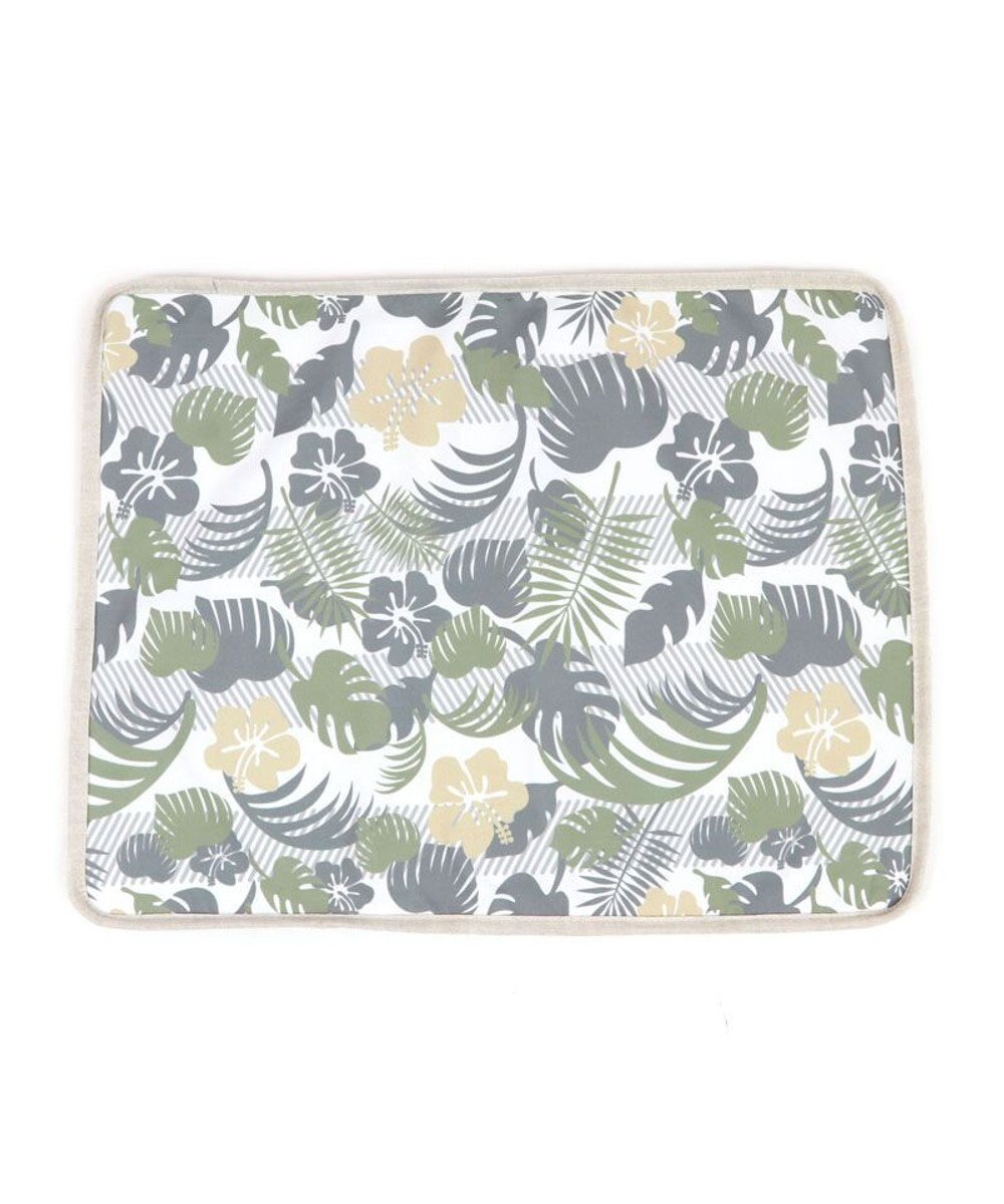 PET PARADISE 犬 春夏 クール 接触冷感 マット (44×35cm) ボタニカル柄 ジェルマット 