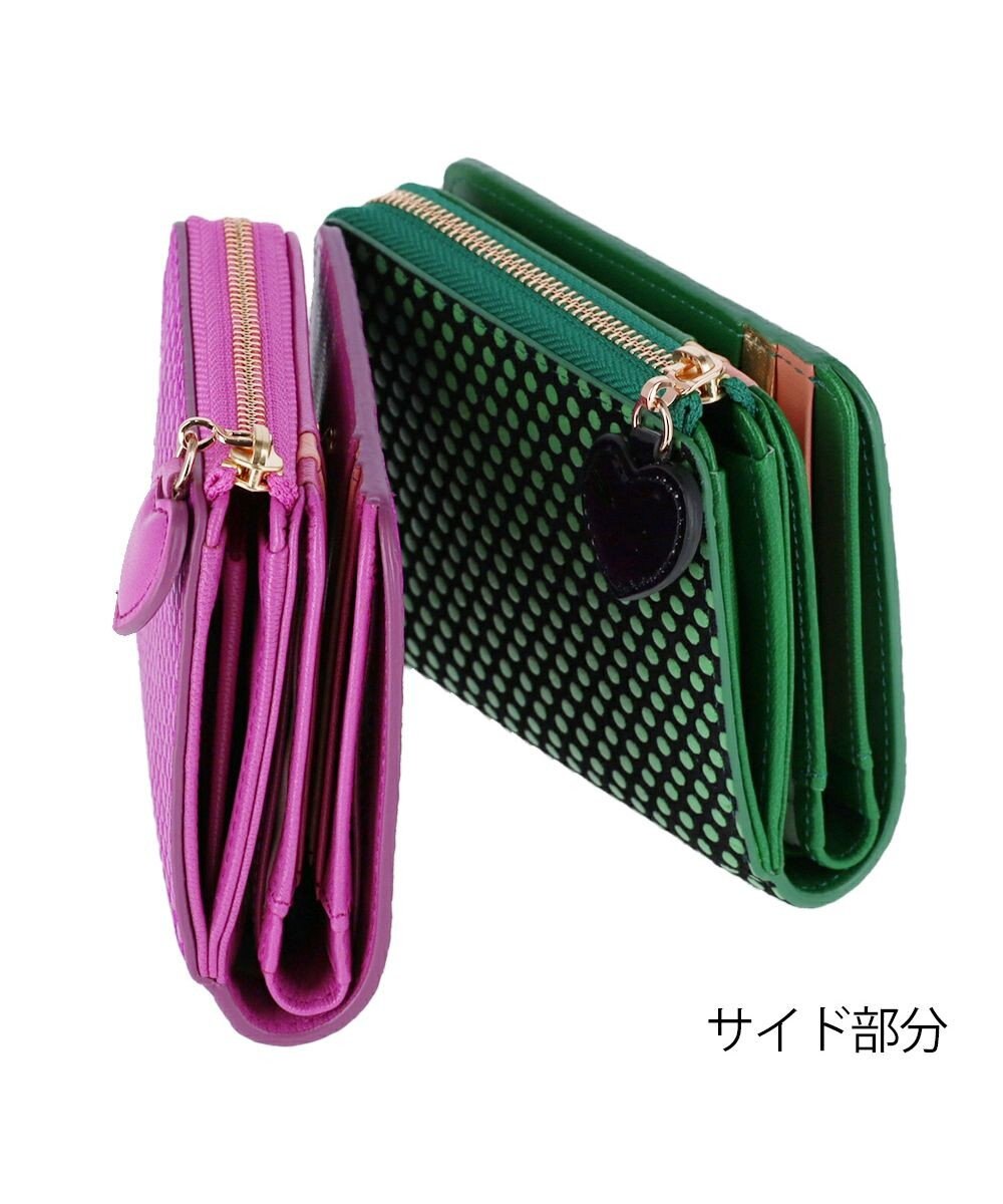tsumori chisato CARRY つぶつぶドットプリント 2つ折り財布 ミニ財布 
