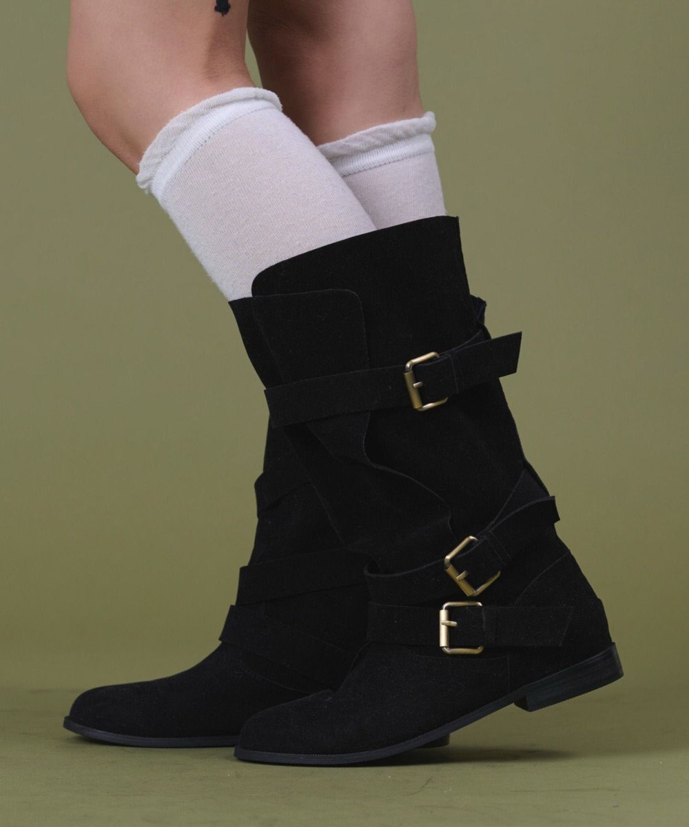 WEGO スウェードベルトブーツ 