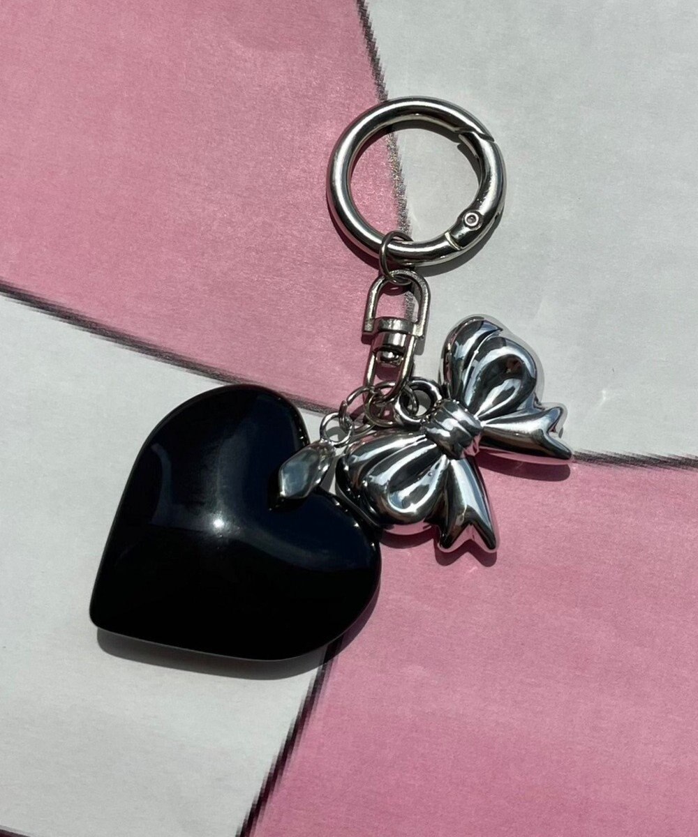 WEGO クリアカラーハートキーホルダー 