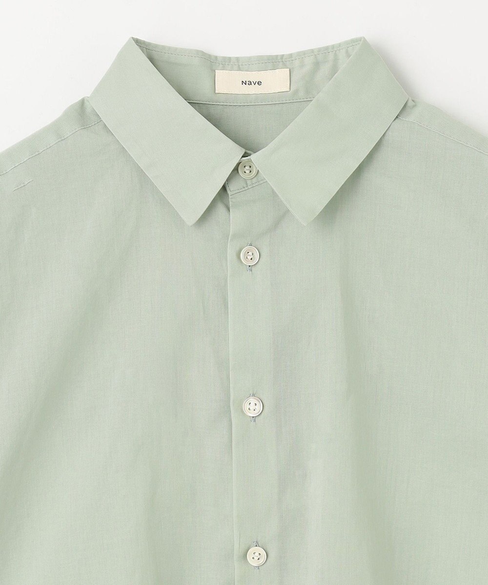 NAVE 【Nave 　洗える】シアークロップド シャツ 