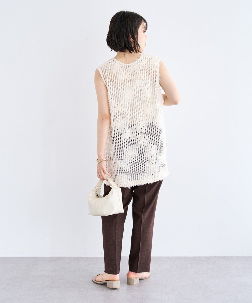 Green Parks テープ刺繍レースベスト 