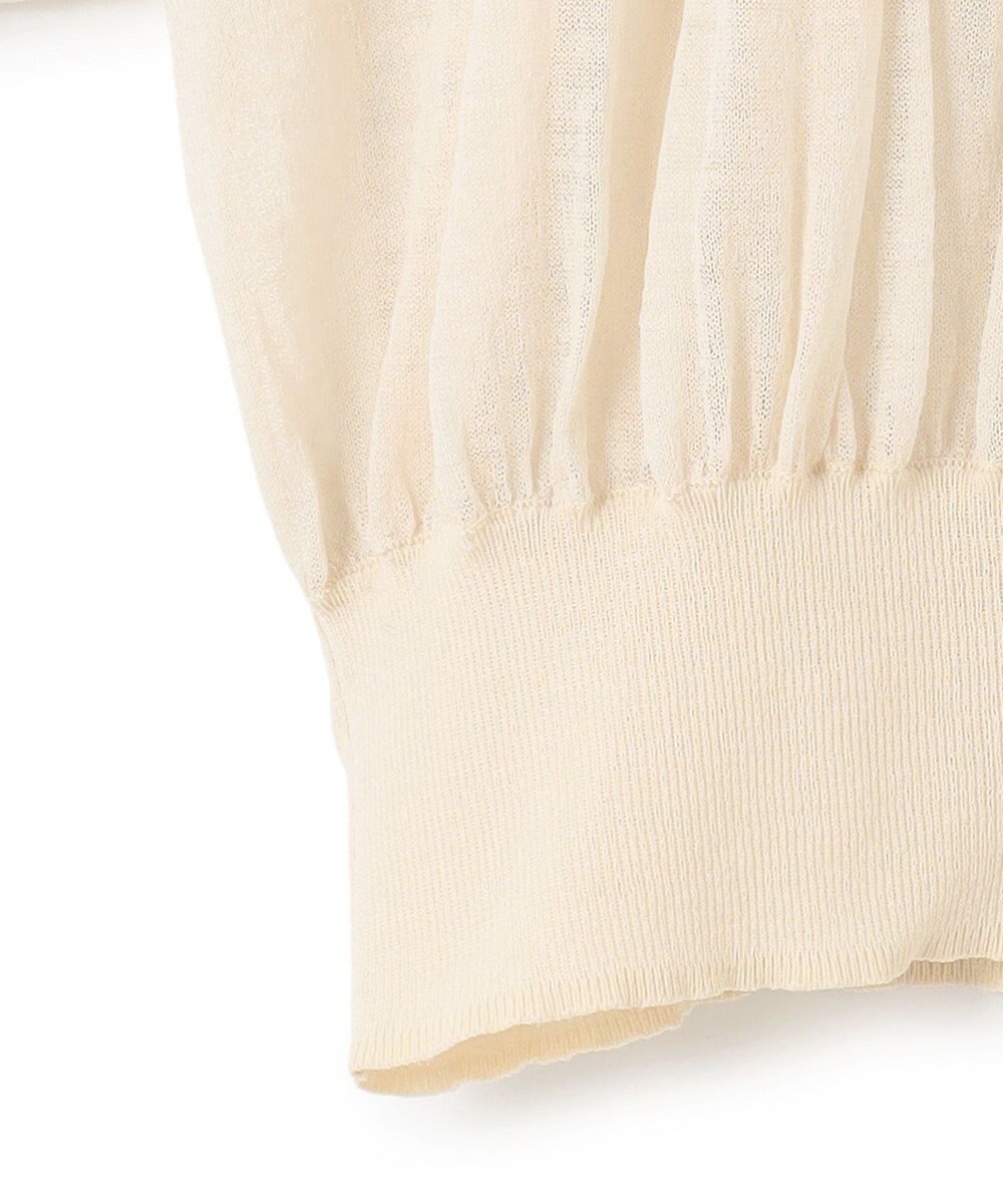 23区 【洗える】シアーギャザー ハイネック ニット 