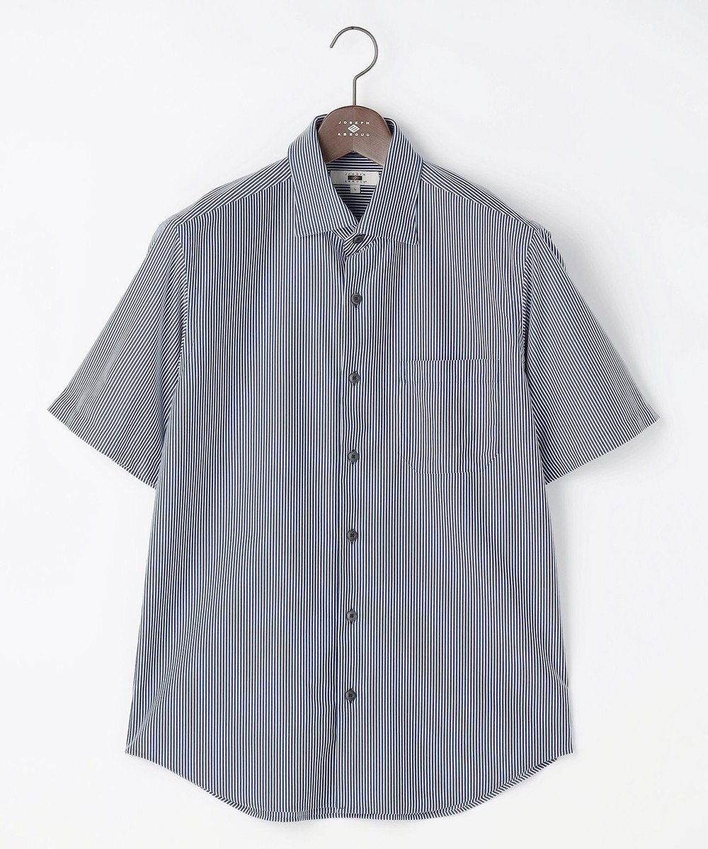 JOSEPH ABBOUD 【ジャージー素材・ストレッチ・イージーケア】コンパクトジャージーストライプシャツ 