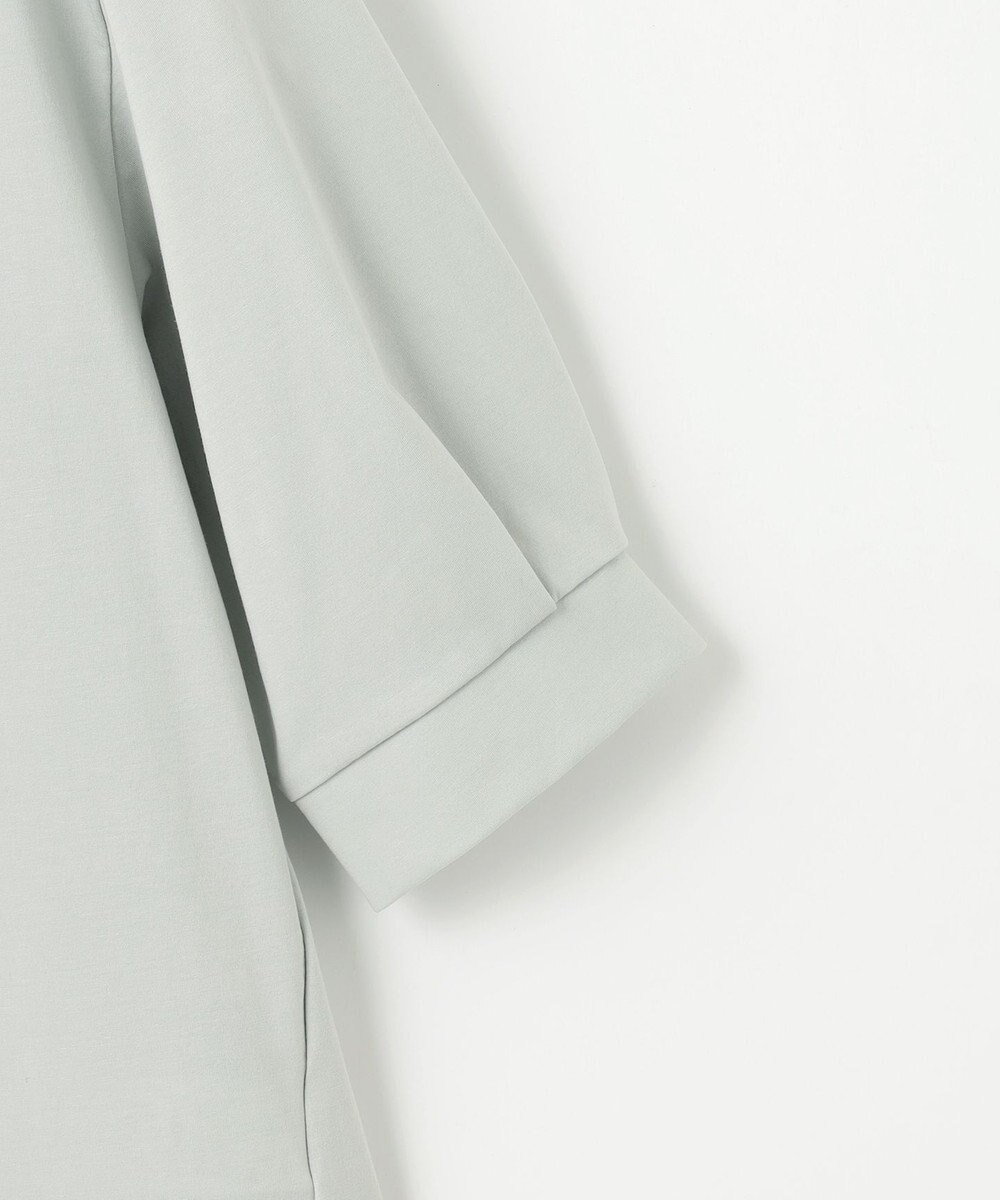 J.PRESS LADIES L 【吸水速乾】プレーティングジャージー バンドカラー カットソー 