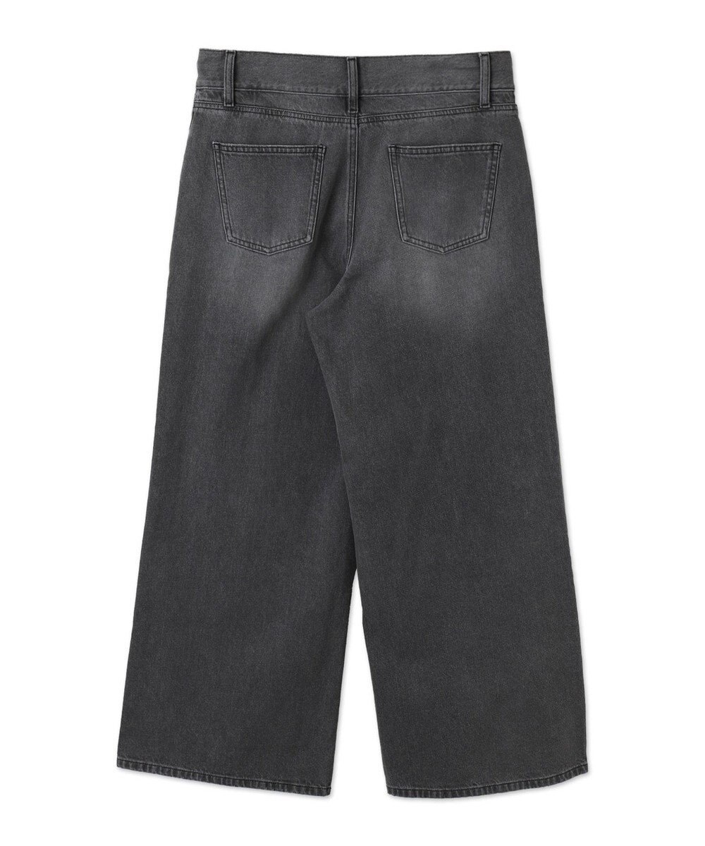 WEGO 【ウエスト調整付き】ウエストフックデニムワイドパンツ 