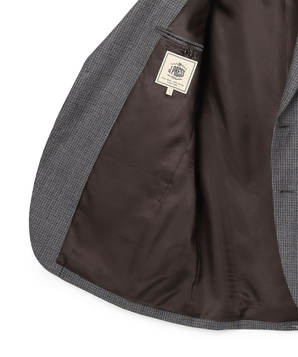 J.PRESS MEN 【定番 / セットアップ対応】マナードシルクホームスパン ガンクラブチェック ジャケット 