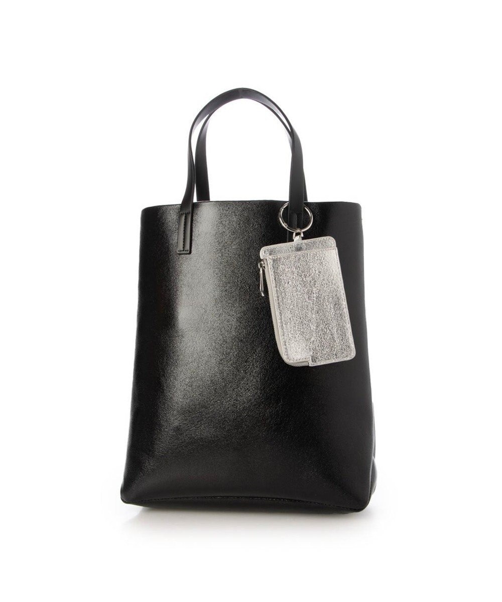 UNBILLION VERYコラボ カシュカシュ cachecache / カードケース付きメタリックトートバッグ 