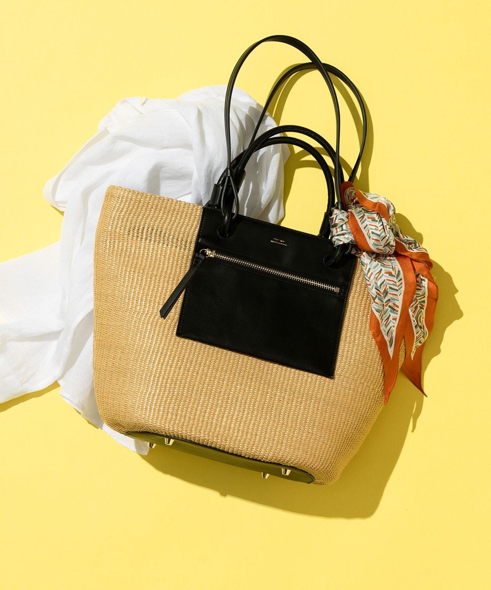 23区 ヘリンボーン プリント スカーフ 