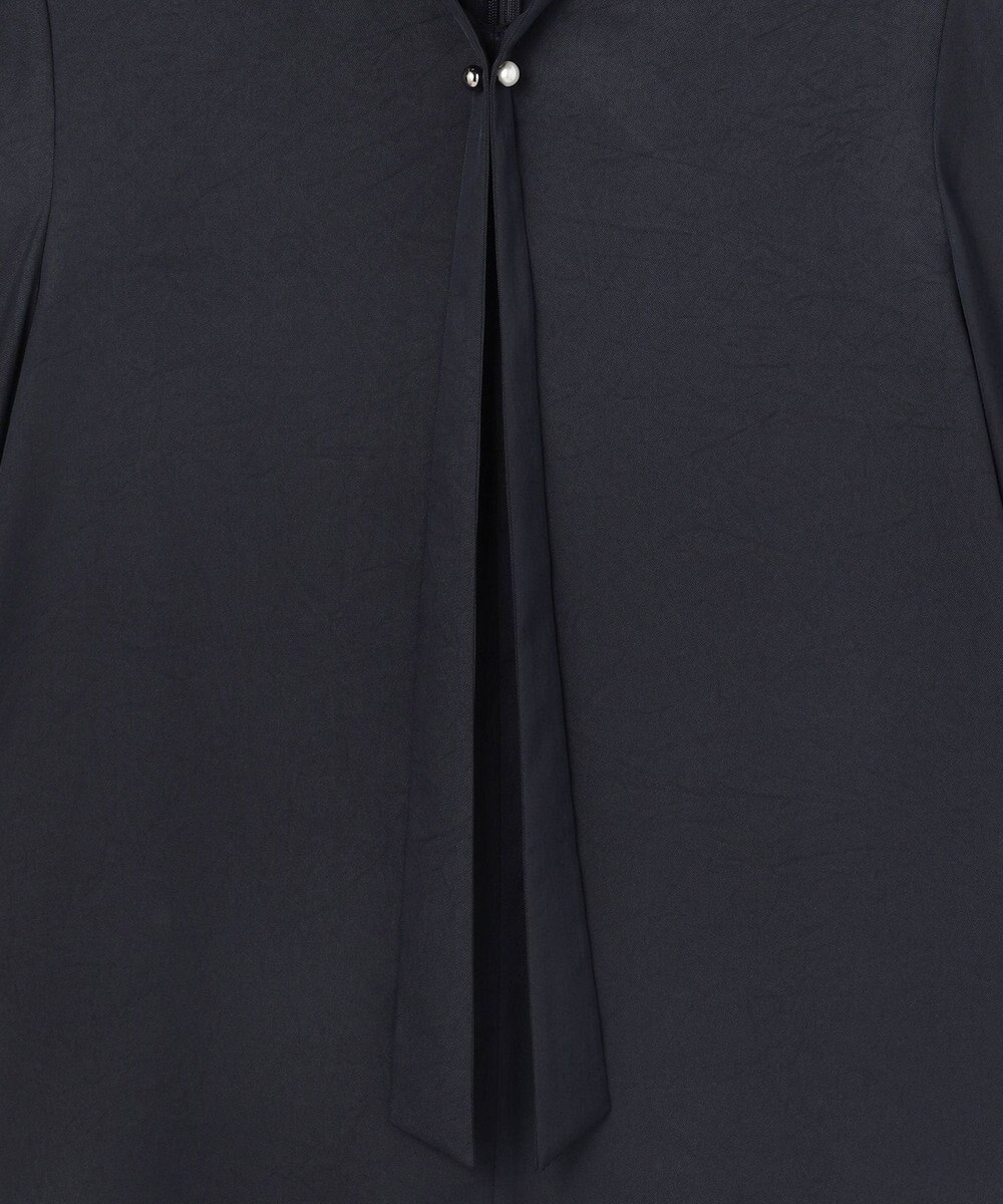 ICB 【先行予約】ストレッチシルキーツイル タイブラウス 