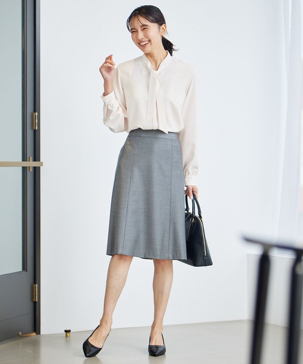 23区 S 【セットアップ対応】ファインネスウール フレア スカート 