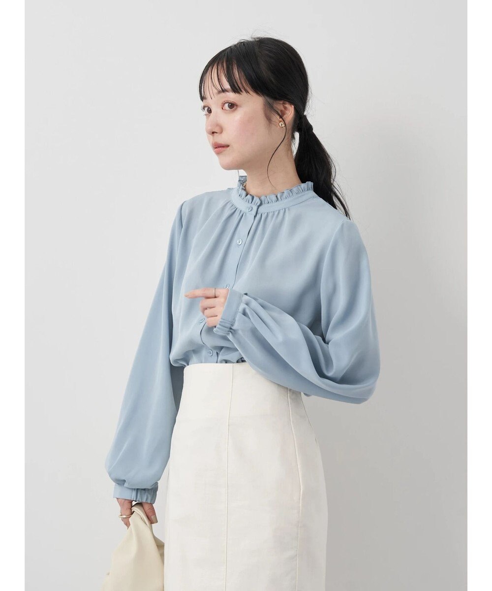earth music&ecology ２ＷＡＹスタンドフリルブラウス 