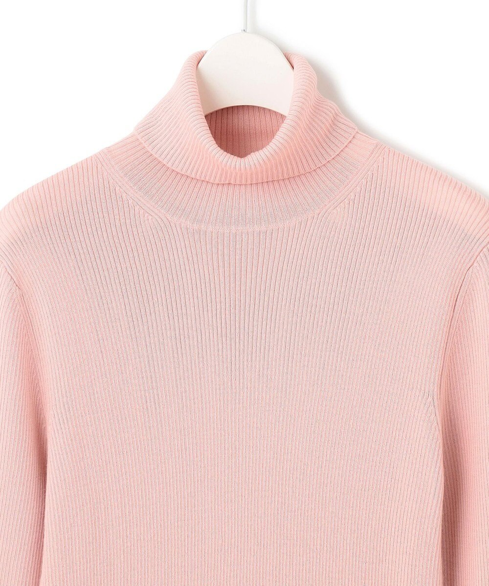 ICB 【洗える】エクストラファインメリノリブ タートルネックニット 