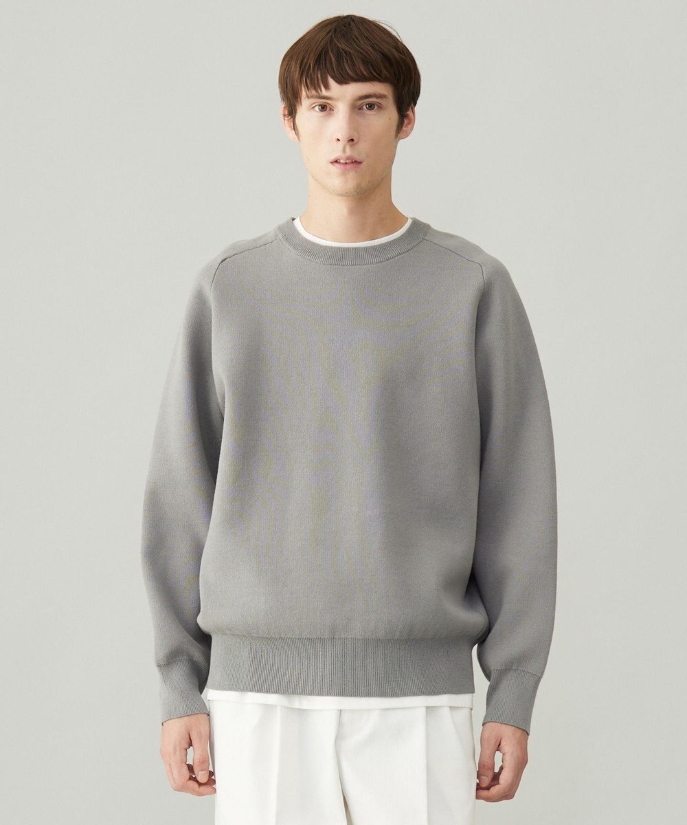 UNFILO MENS 【新色追加】スウェットライク クルーニット [24年秋冬商品] 