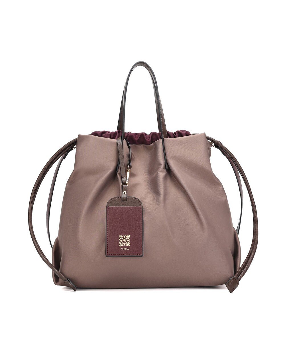 style code 【PADMA/パドマ】カードケース付　ナイロン巾着トートバッグ 