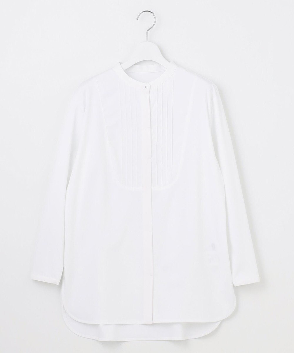 J.PRESS LADIES L シャツジャージー バンドカラー カットソー 