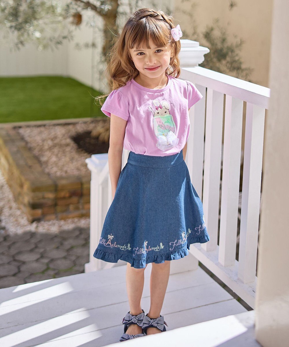 ANY KIDS シャラシャラ ビーズ入り Tシャツ 