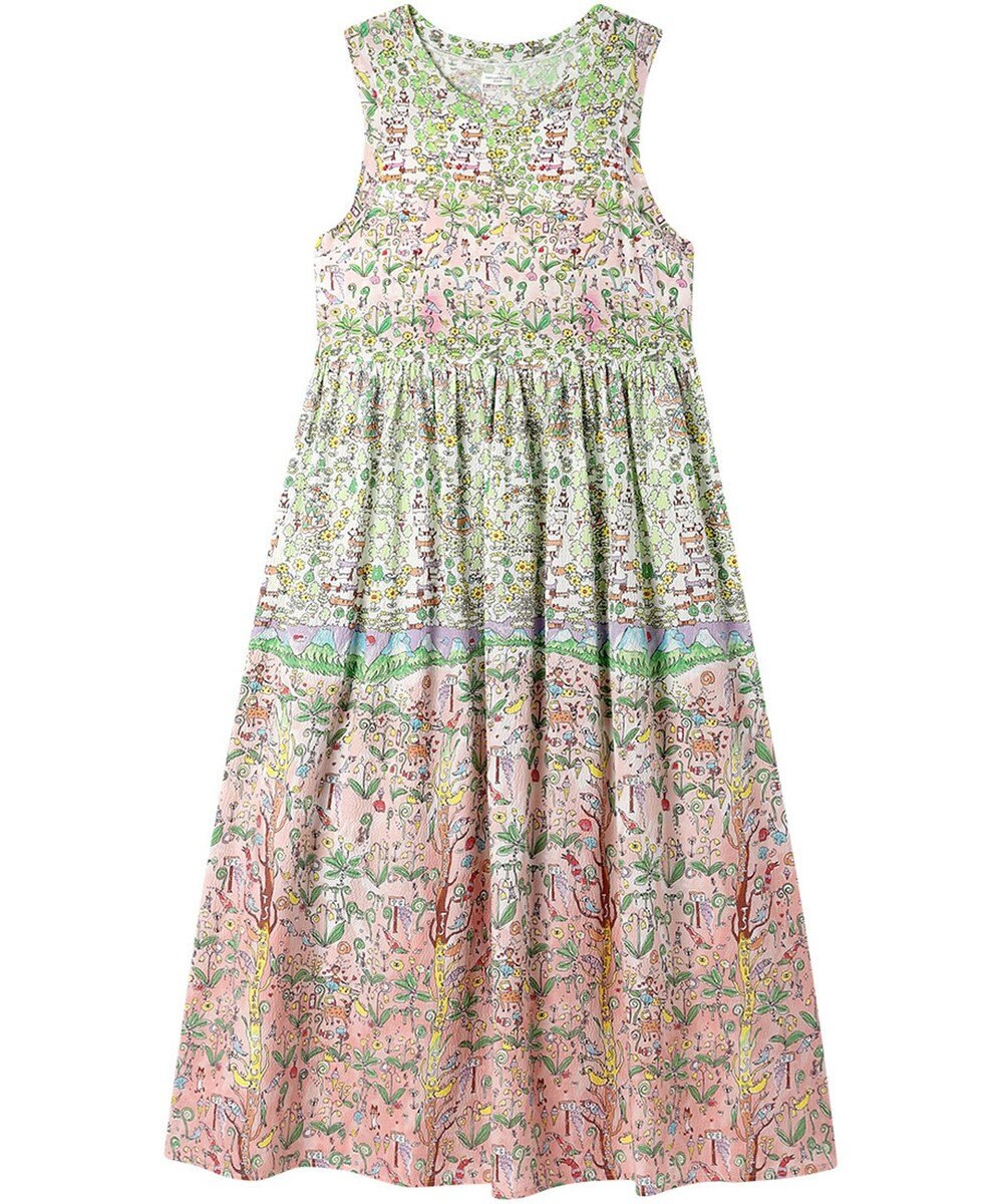 tsumori chisato SLEEP ツモリチサト ワンピース 綿100%(スカート） パッド入り ノースリーブ ロング丈 レディース UNT114 /ワコール 