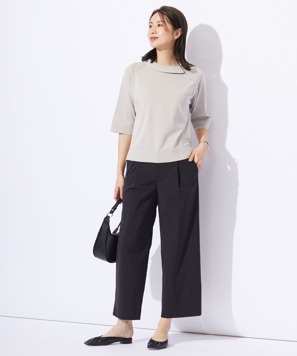 J.PRESS LADIES L 【洗える・撥水・接触冷感】アウトフィッター ワイド パンツ 