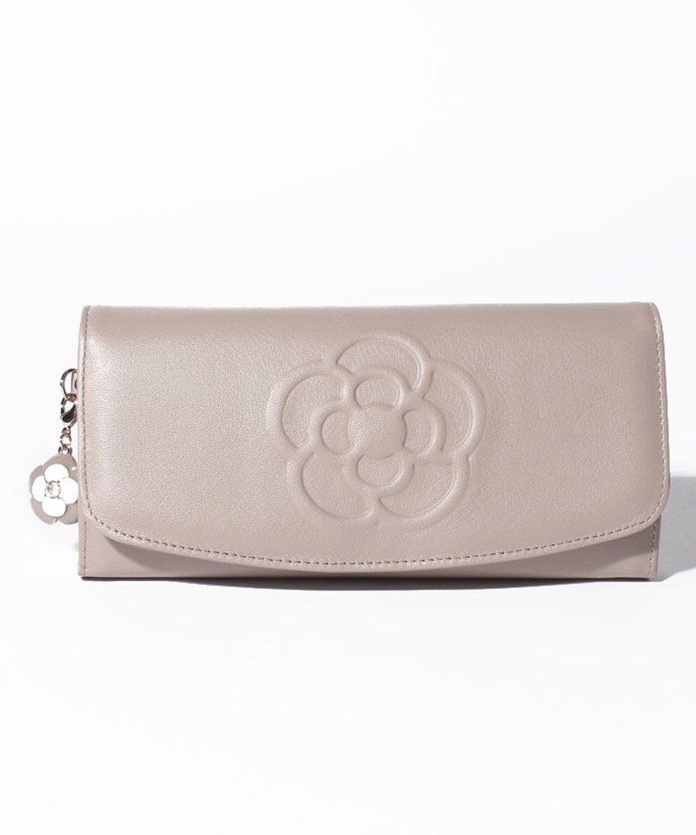 CLATHAS ワッフル　フラップ長財布 