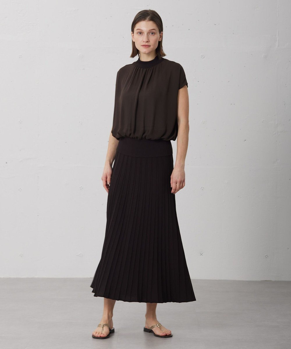 BEIGE， 【WEB限定】MONSTERA / ニットブラウス 