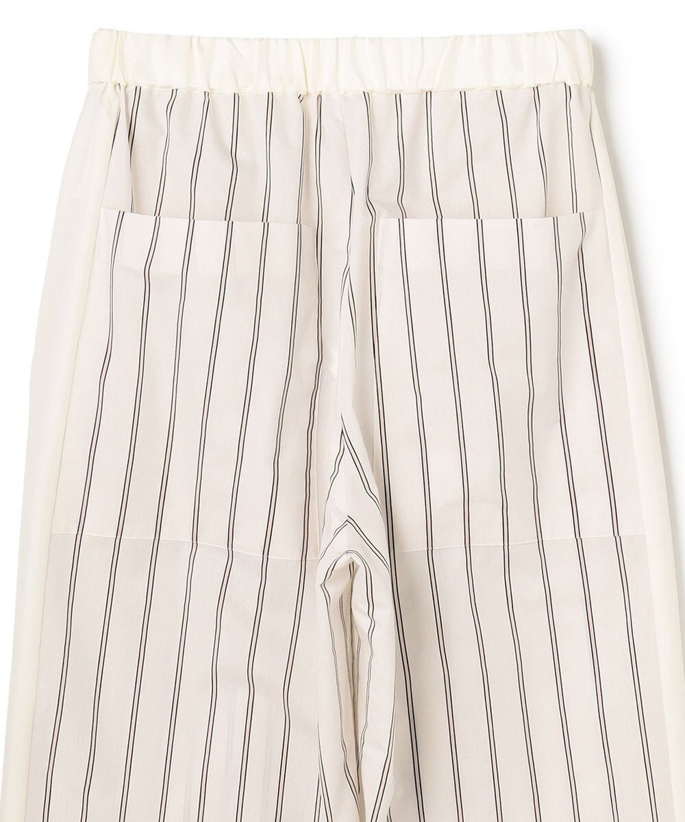 BEIGE， QUARTZ / 側章コンビ ストライプパンツ 