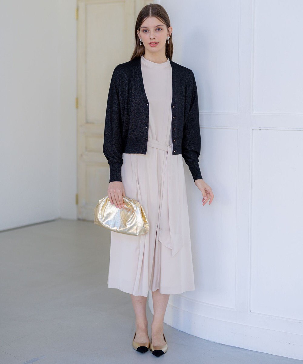 23区 S 【APPLAUDIR】コンパクト ドルマンスリーブ ラメカーディガン 