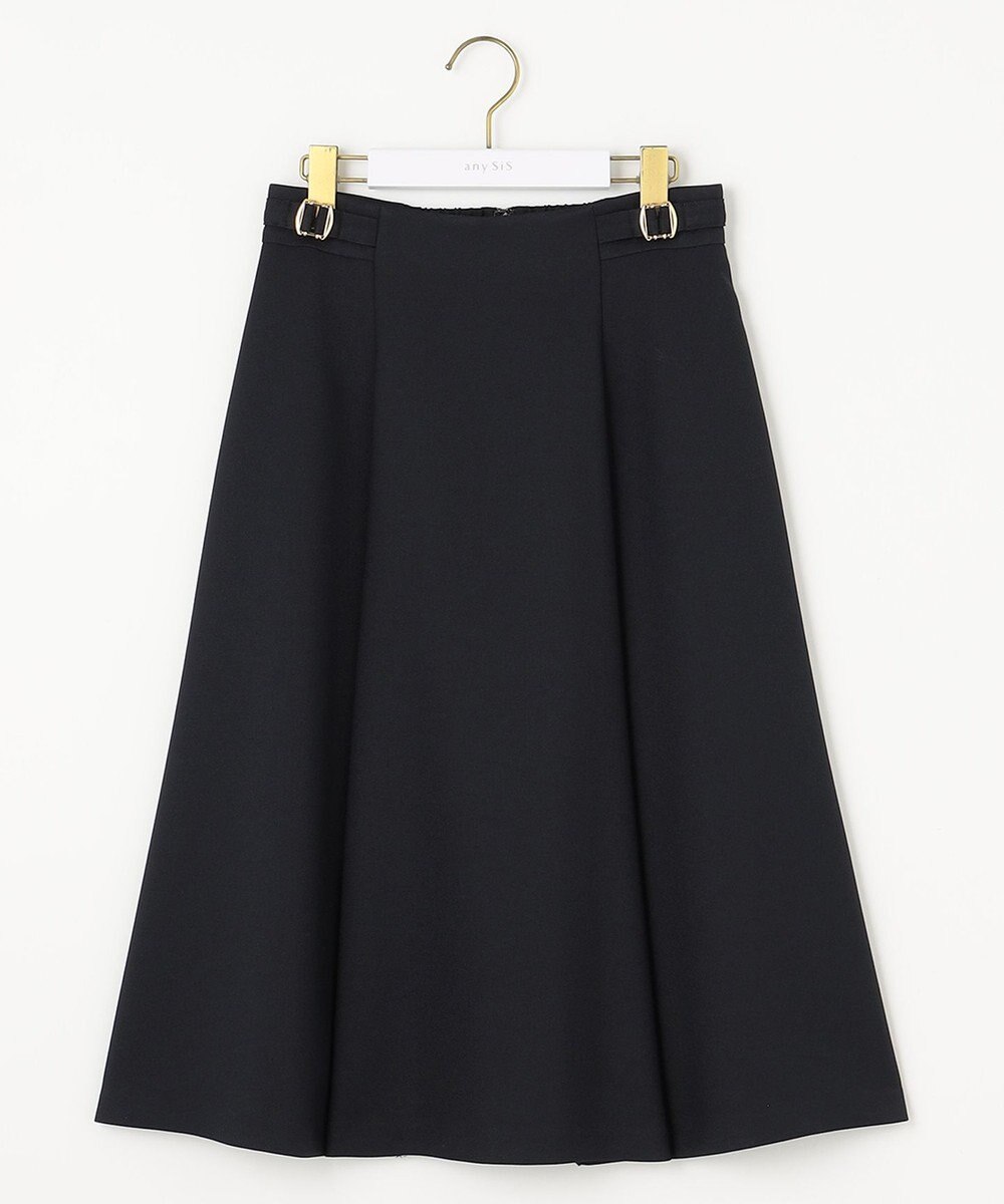 ANY SIS 【洗える】プチベルトフレア スカート 