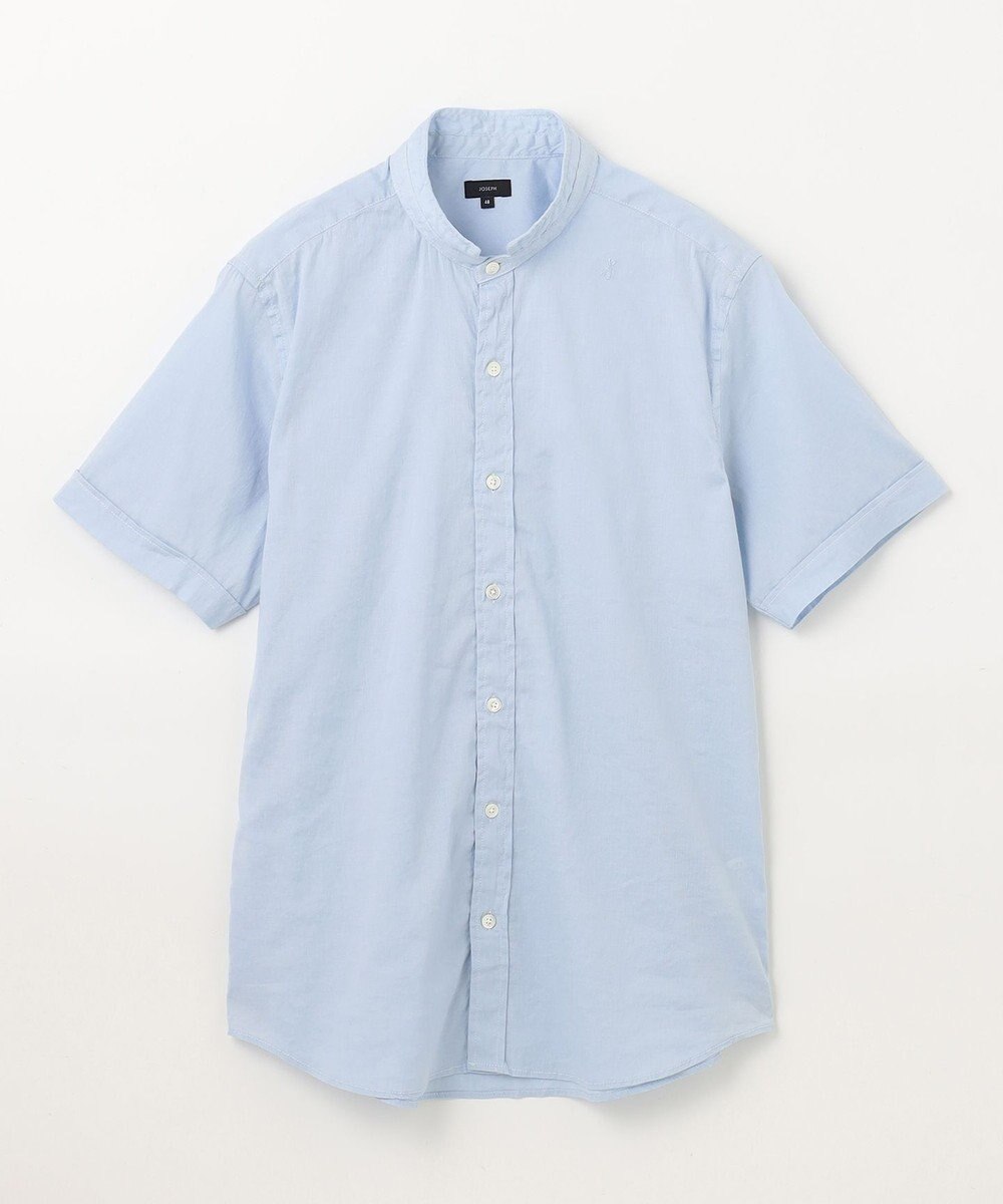 JOSEPH HOMME リネンストレッチブロード 　ウィングカラー半袖シャツ 